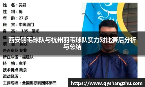 西安羽毛球队与杭州羽毛球队实力对比赛后分析与总结